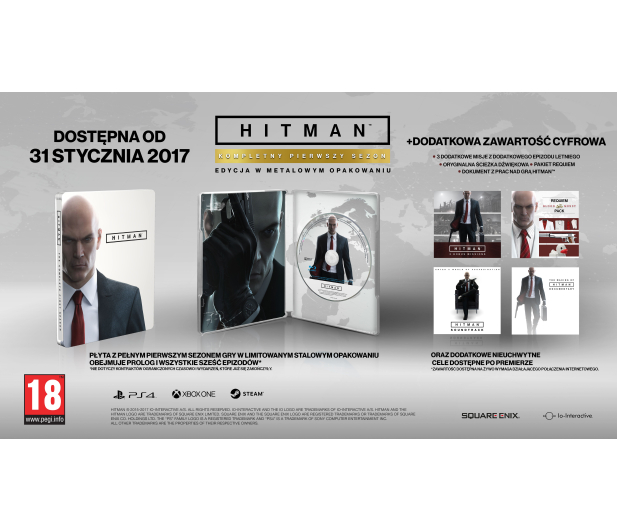 IO Interactive Hitman Kompletny Pierwszy Sezon Edycja Specjalna Steelbook P - 1402092 - zdjęcie 2